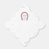 Baseball Persoonlijke verjaardag Dank u Bedankdoosjes (Uitgevouwen)