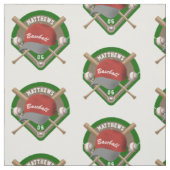 Baseball Pet Bats Diamond Persoonlijk Naam Number Stof (Swatch)