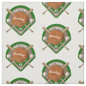 Baseball Pet Bats Diamond Persoonlijk Naam Number Stof (Swatch)