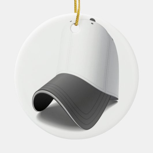 Baseball-pet Keramisch Ornament (Voorkant)