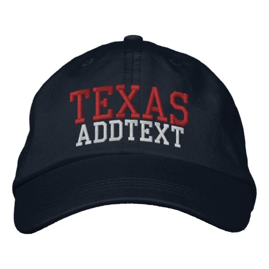 Baseball-Pet - TEXAS - SRF Geborduurde Pet (Voorkant)