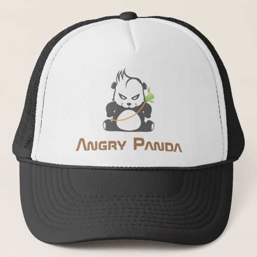 Baseball-petten (Angry Panda) Trucker Pet (Voorkant)