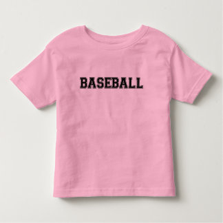 Baseball Peuter Ringer T-shirt (roze)