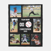 Baseball Photo Collage Fleece Deken (Voorkant)