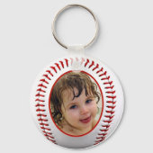 Baseball Photo Lijst Sjabloon Sleutelhanger (Voorkant)