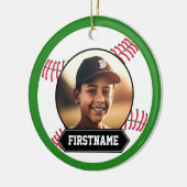 Baseball Photo Ornament for Youth (Links)