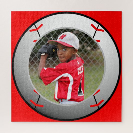 Baseball Photo Sport Frustreren Legpuzzel (Verticaal)