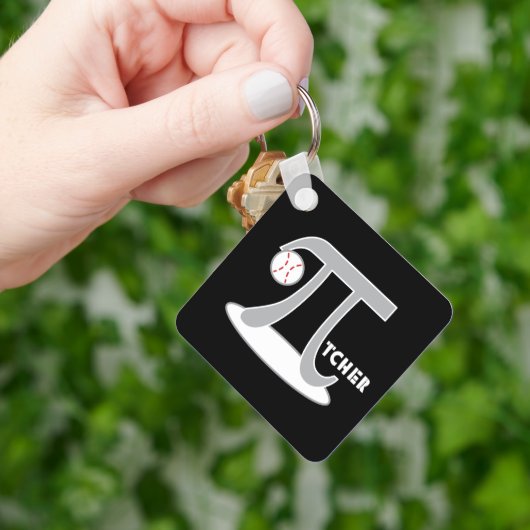 Baseball Pi-tcher - Funny Pi Day Gifts Sleutelhanger (Hand)