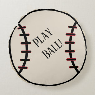 Baseball Pillow Rond Kussen