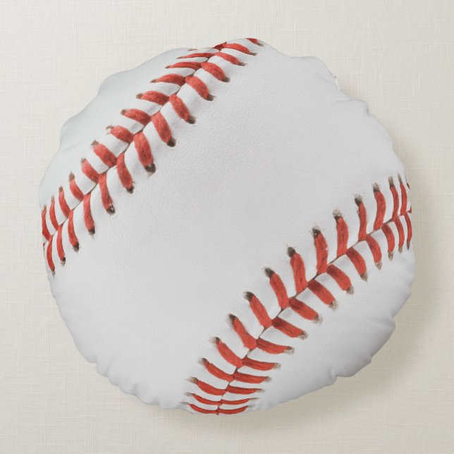 Baseball Pillow Rond Kussen (Achterkant)