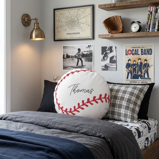 Baseball Pillow sports Rond Kussen