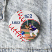 Baseball Pin Name Jersey Number Foto Button