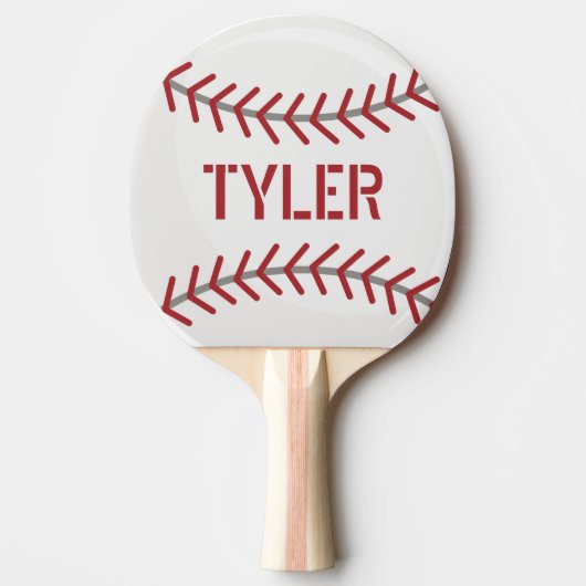 Baseball Ping Pong personaliseren Paddle Tafeltennisbatje (Voorkant)