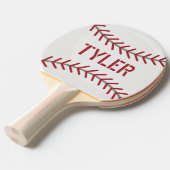 Baseball Ping Pong personaliseren Paddle Tafeltennisbatje (Voorkant Gekanteld)