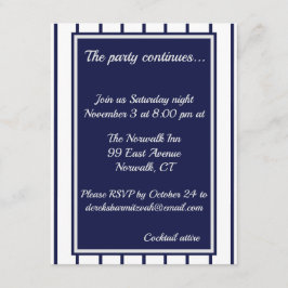 Baseball Pinstripes Enclosure Card Informatiekaartje