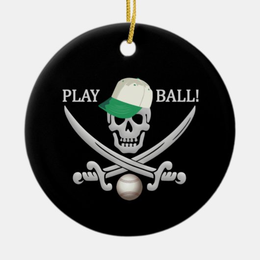 Baseball Pirate ornament (Voorkant)