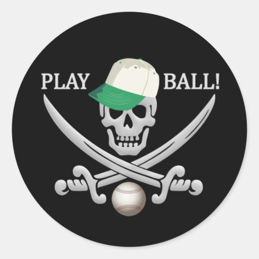 Baseball Pirate stickers (Voorkant)