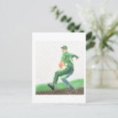 Baseball Pitch Art Briefkaart (Staand voorkant)