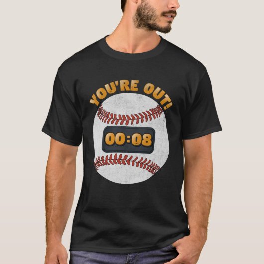 Baseball Pitch Clock 15 Seconds Rule Batter Box Do T-shirt (Voorkant)