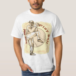 Baseball Pitcher afspelen T-shirt