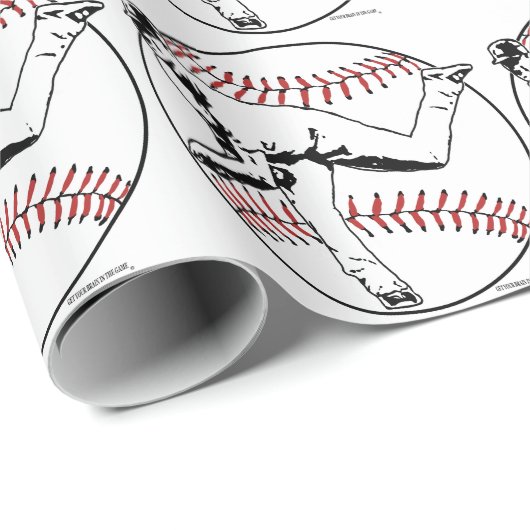 Baseball Pitcher Cadeaupapier (Rol Hoek)
