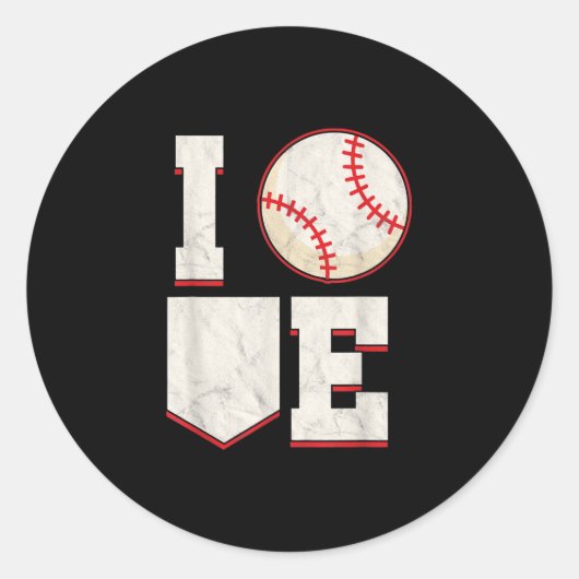 Baseball Pitcher Catcher Batter Softball Sports Ronde Sticker (Voorkant)