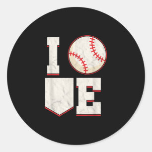 Baseball Pitcher Catcher Batter Softball Sports Ronde Sticker