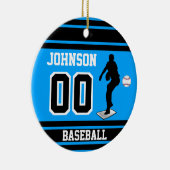 Baseball Pitcher | Creëer uw eigen Keramisch Ornament (Rechts)
