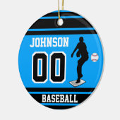 Baseball Pitcher | Creëer uw eigen Keramisch Ornament (Links)