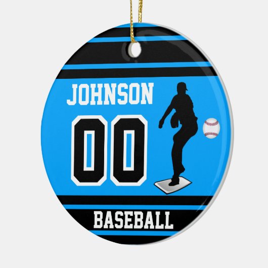 Baseball Pitcher | Creëer uw eigen Keramisch Ornament (Links)