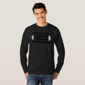 Baseball Pitcher Humor Ball Catcher Embarrass Gag  T-shirt (Voorkant volledig)