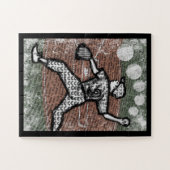 Baseball Pitcher Jigzaag Puzzle Little League Boy Legpuzzel (Horizontaal)