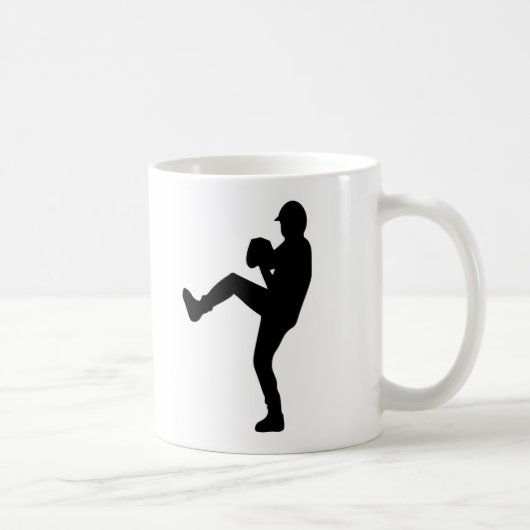 Baseball - Pitcher Koffiemok (Rechts)
