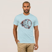 Baseball Pitcher Mannen T-Shirt (Voorkant volledig)