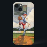 Baseball Pitcher op Mound door Jay Throckmorton iPhone 13 Hoesje<br><div class="desc">Is het een krommel of een schuifregelaar? Wat het ook is, het komt je aan in dit geweldige stuk van Jay Throckmorton. Een honkbalpitcher beveelt de heuvel, opwindend om te leveren werpen aan het bord. Geef dit als geschenk of hang het op je muur en geniet van dit van Amerika's...</div>