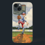 Baseball Pitcher op Mound door Jay Throckmorton iPhone 13 Hoesje<br><div class="desc">Is het een krommel of een schuifregelaar? Wat het ook is, het komt je aan in dit geweldige stuk van Jay Throckmorton. Een honkbalpitcher beveelt de heuvel, opwindend om te leveren werpen aan het bord. Geef dit als geschenk of hang het op je muur en geniet van dit van Amerika's...</div>