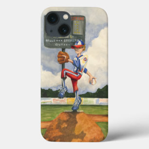 Baseball Pitcher op Mound door Jay Throckmorton iPhone 13 Hoesje