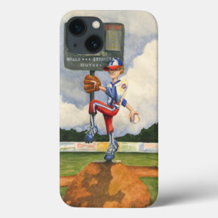 Baseball Pitcher op Mound van Jay Throckmorton iPhone 13 Hoesje