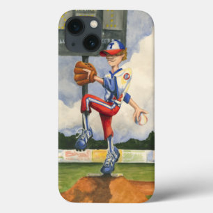 Baseball Pitcher op Mound van Jay Throckmorton iPhone 13 Hoesje