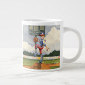 Baseball Pitcher op Mound van Jay Throckmorton Grote Koffiekop (Rechts)