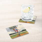 Baseball Pitcher op Mound van Jay Throckmorton Kartonnen Onderzetters (Insitu)