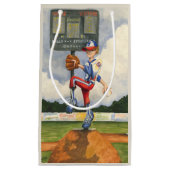 Baseball Pitcher op Mound van Jay Throckmorton Klein Cadeauzakje (Voorkant)