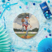 Baseball Pitcher op Mound van Jay Throckmorton Papieren Bordje (Feest)