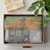 Baseball Pitcher op Mound van Jay Throckmorton Tissuepapier (Geschenk)