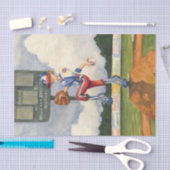 Baseball Pitcher op Mound van Jay Throckmorton Tissuepapier (Craft)