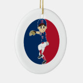 Baseball Pitcher Ornament (Rechts)