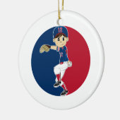 Baseball Pitcher Ornament (Links)