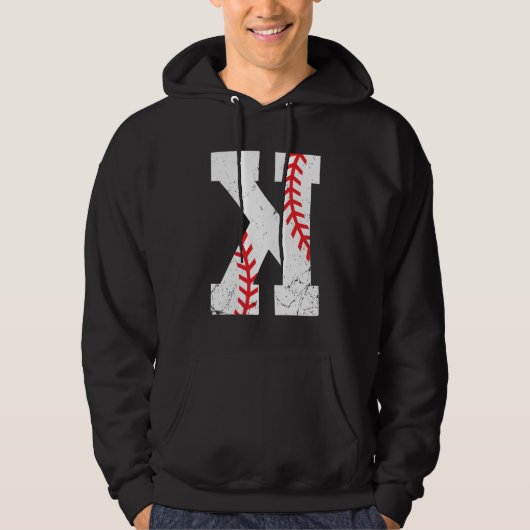 Baseball Pitcher Strikeout K Hoodie (Voorkant)