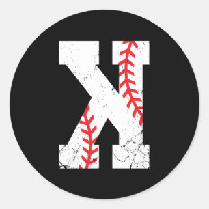 Baseball Pitcher Strikeout K Ronde Sticker