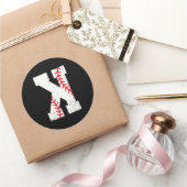 Baseball Pitcher Strikeout K Ronde Sticker (Geschenken)